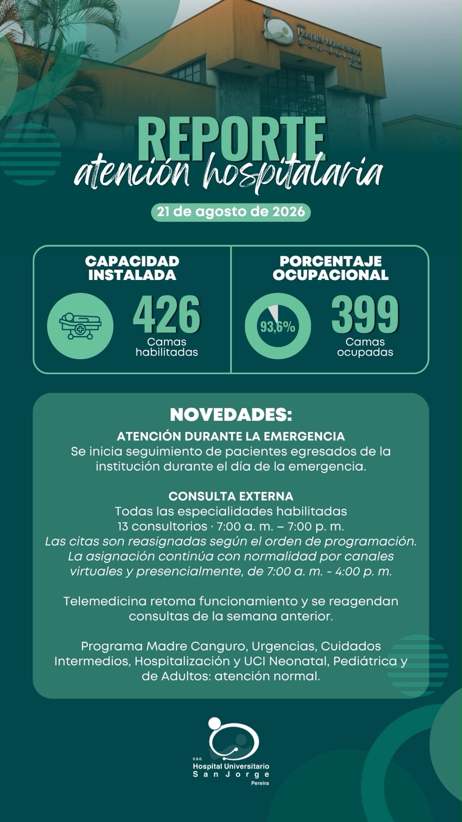 Campaña institucional del Banco de Sangre del Hospital Universitario San Jorge